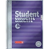 Тетрадь для нот Brunnen Premium Noten, на пружине, микроперфорация, 90 гр/м2, А4, 50 листов Фиолетовый металлик-1